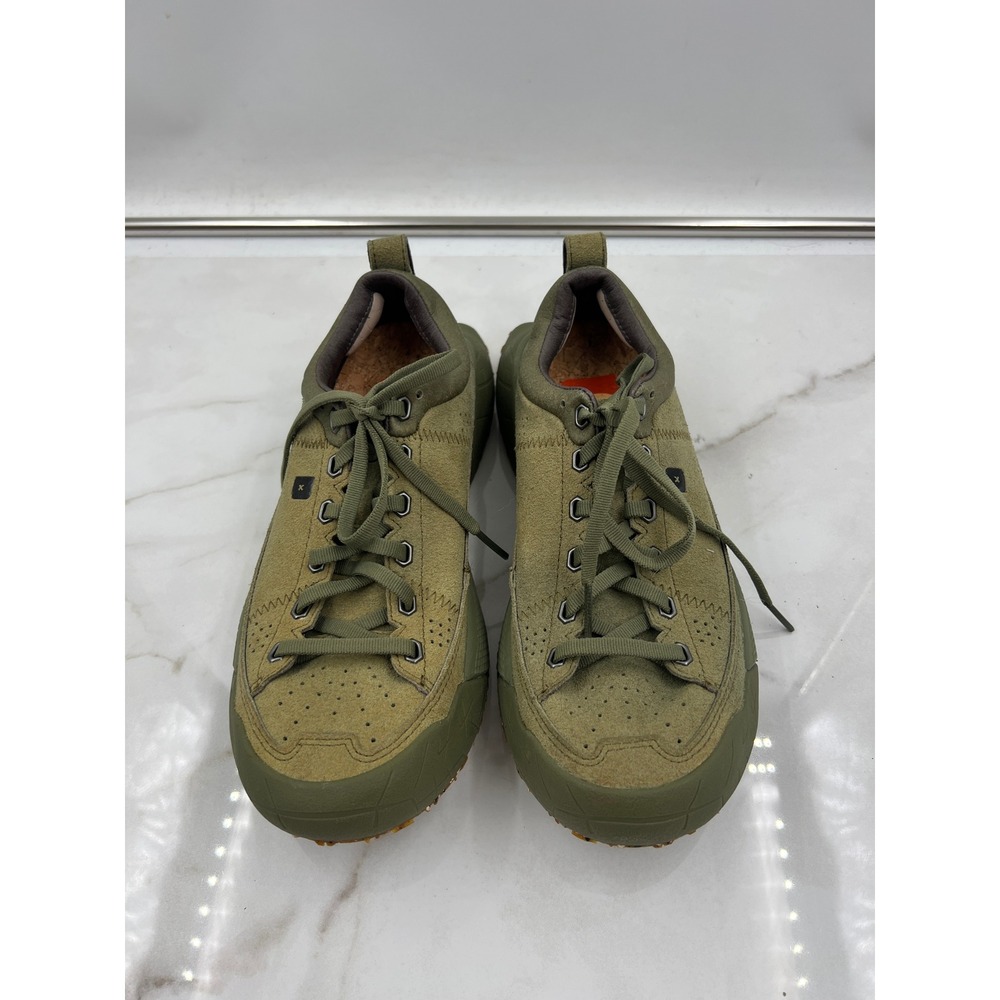 Deckers X Lab Sugarcane Shoes Womens Olive Green Suede Sneakers Size 7 - Picture 6 of 12